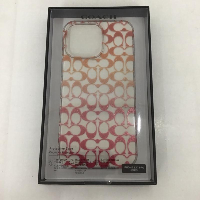 コーチ COACH ファッション小物 ファッション小物 CIPH-123-SCOGPK iPhone 14 Pro Max iPhoneケース Coach Protective Case ロゴ、文字 マルチカラー / マルチカラー /  レディース USED 古着 中古 10127108