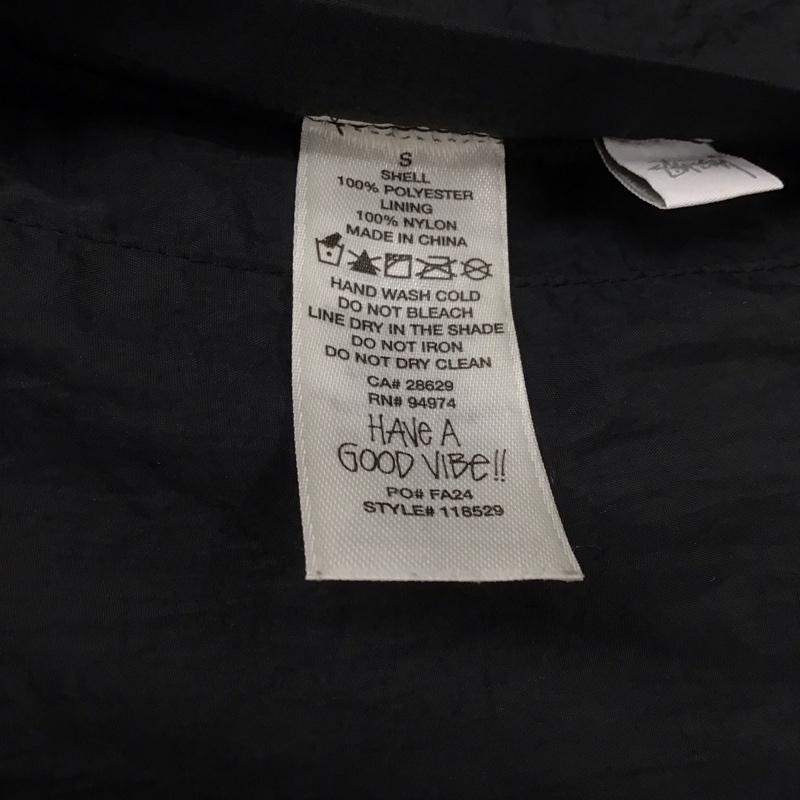 ステューシー STUSSY ジャケット、上着 ジャケット、ブレザー ジップアップジャケット フリースジャケット アウター リバーシブル S ロゴ、文字 黒 / ブラック /  メンズ USED 古着 中古 10127115