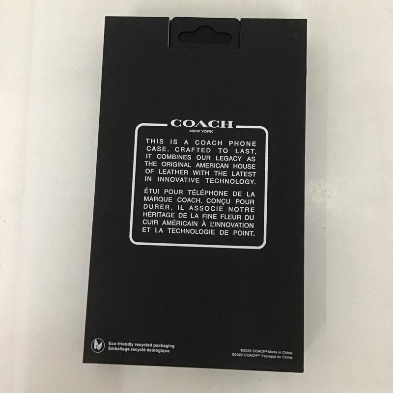 コーチ COACH ファッション小物 ファッション小物 CIPH-132-BLKEB iPhoneケース iPhone 14 Plus Slim Wrap ロゴ、文字 黒 / ブラック /  レディース USED 古着 中古 10127117