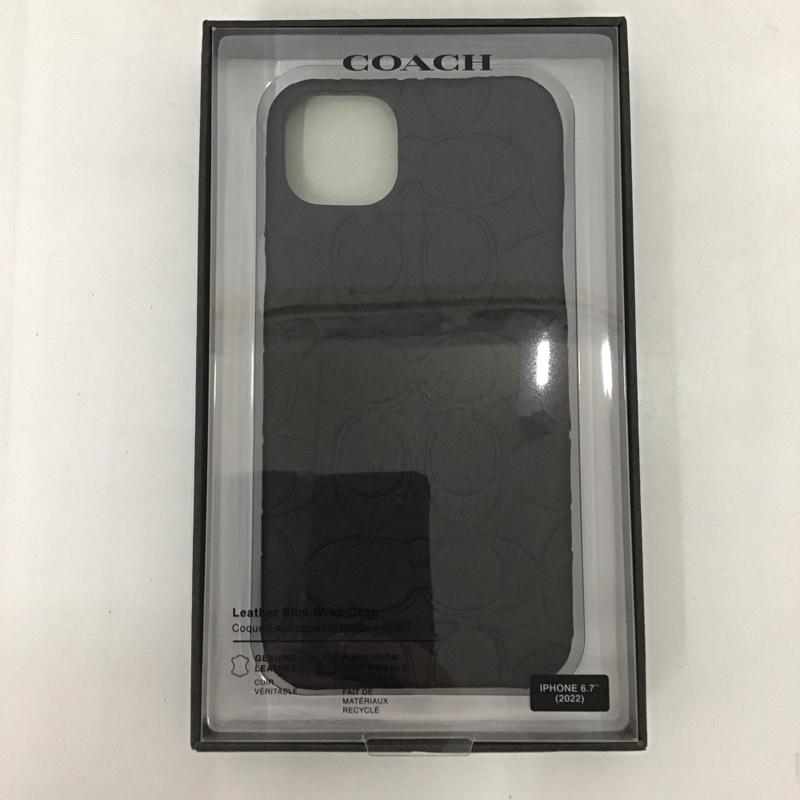 コーチ COACH ファッション小物 ファッション小物 CIPH-132-BLKEB iPhoneケース iPhone 14 Plus Slim Wrap ロゴ、文字 黒 / ブラック /  レディース USED 古着 中古 10127119