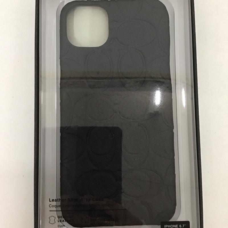 コーチ COACH ファッション小物 ファッション小物 CIPH-132-BLKEB iPhoneケース iPhone 14 Plus Slim Wrap ロゴ、文字 黒 / ブラック /  レディース USED 古着 中古 10127121