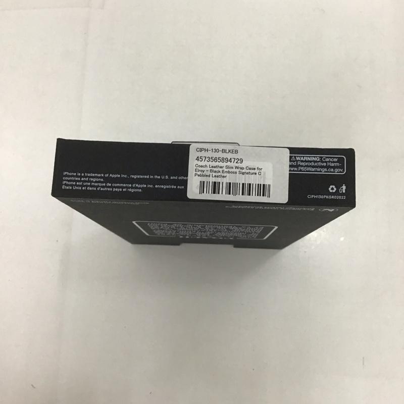 コーチ COACH ファッション小物 ファッション小物 CIPH-130-BLKEB iPhone 14 iPhoneケース Slim Wrap ロゴ、文字 黒 / ブラック /  レディース USED 古着 中古 10127126