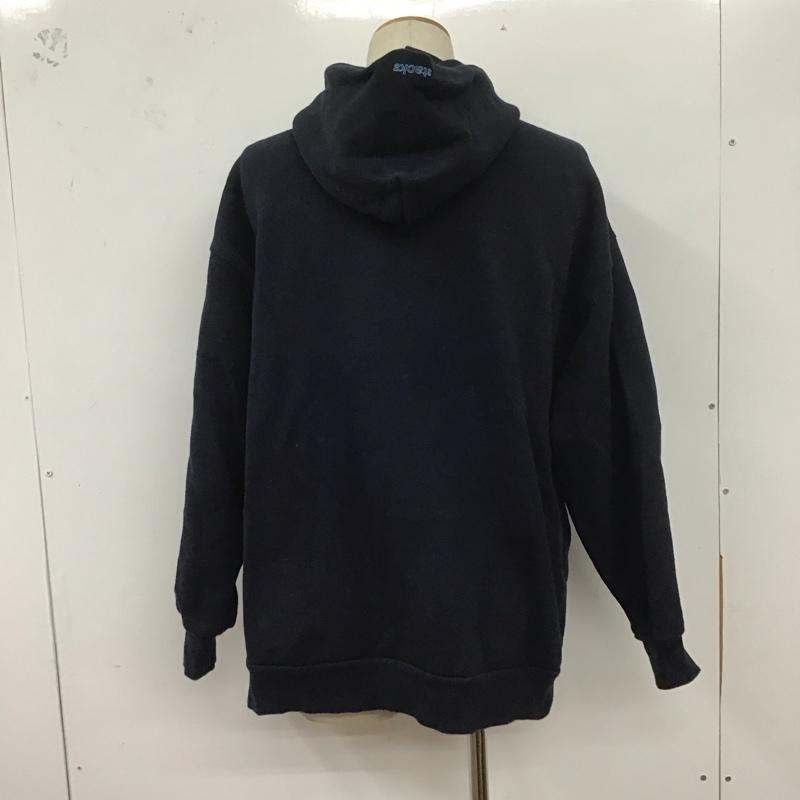 ノーティカ NAUTICA パーカー 長袖 長袖パーカー プルオーバーパーカー スウェット M ロゴ、文字 紺 / ネイビー /  メンズ USED 古着 中古 10127132