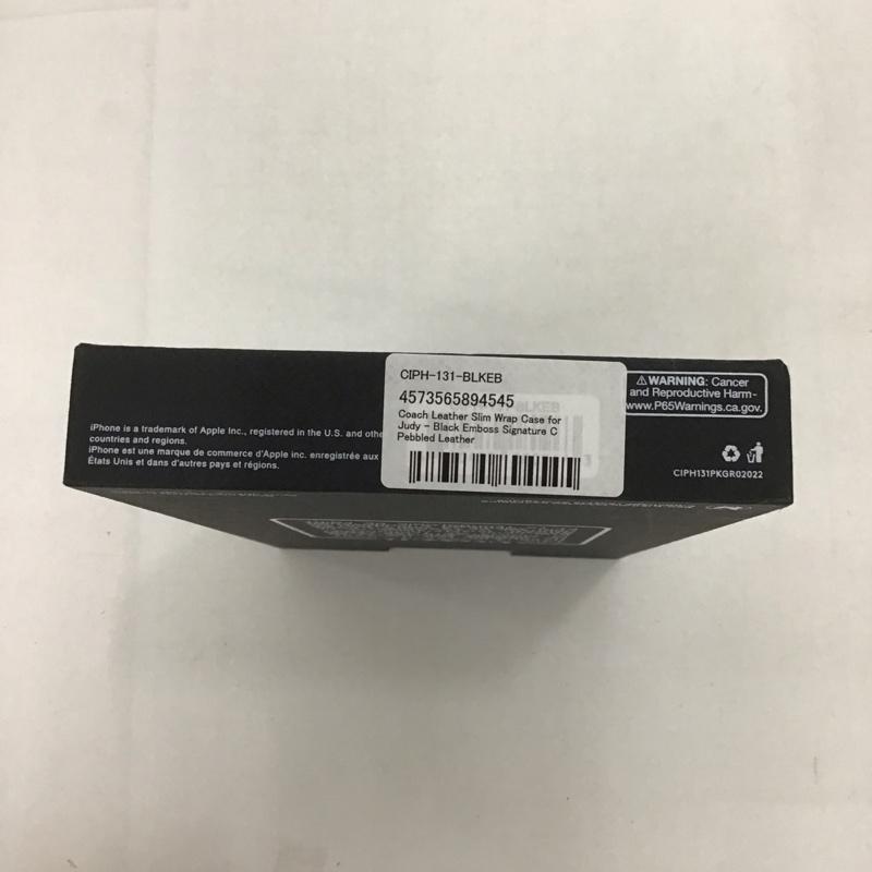 コーチ COACH ファッション小物 ファッション小物 CIPH-131-BLKEB iPhone 14 Pro iPhoneケース Slim Wrap ロゴ、文字 黒 / ブラック /  レディース USED 古着 中古 10127135
