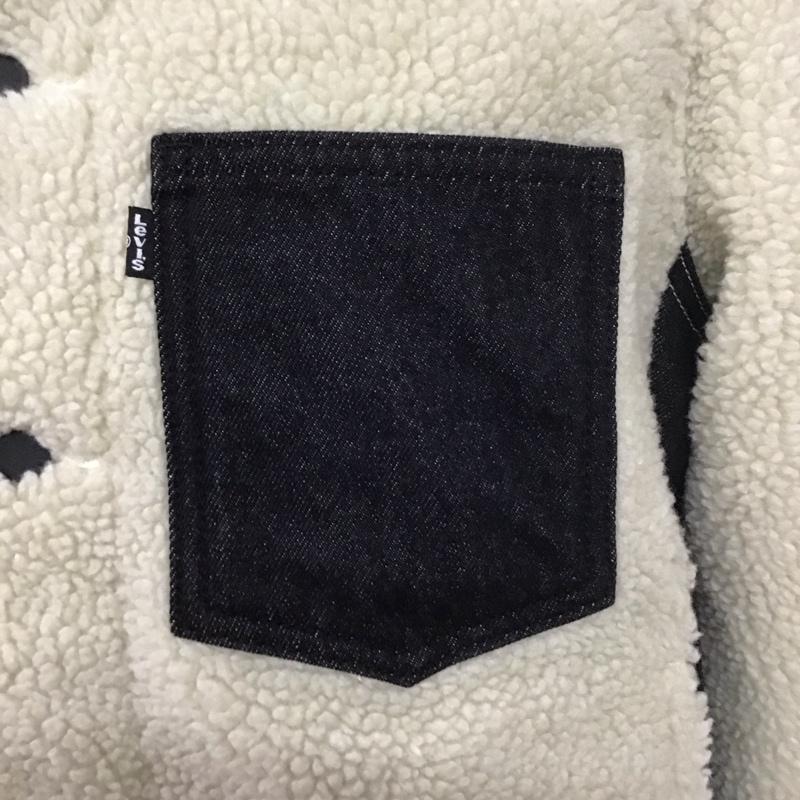 リーバイス Levi s ジャケット、上着 ジャケット、ブレザー フリースジャケット 前ボタン アウター カラージャケット S 無地 白 / ホワイト /  メンズ USED 古着 中古 10127139