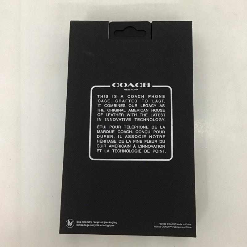 コーチ COACH ファッション小物 ファッション小物 CIPH-133-BLKEB iPhoneケース iPhone 14 Pro Max Slim Wrap ロゴ、文字 黒 / ブラック /  レディース USED 古着 中古 10127143