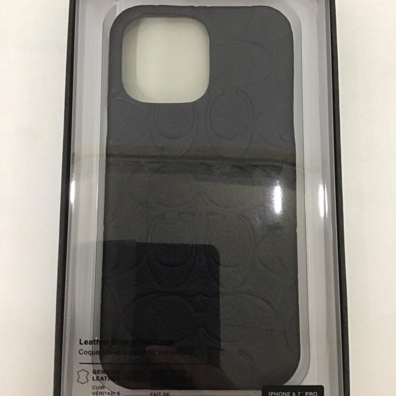 コーチ COACH ファッション小物 ファッション小物 CIPH-133-BLKEB iPhoneケース iPhone 14 Pro Max Slim Wrap ロゴ、文字 黒 / ブラック /  レディース USED 古着 中古 10127145