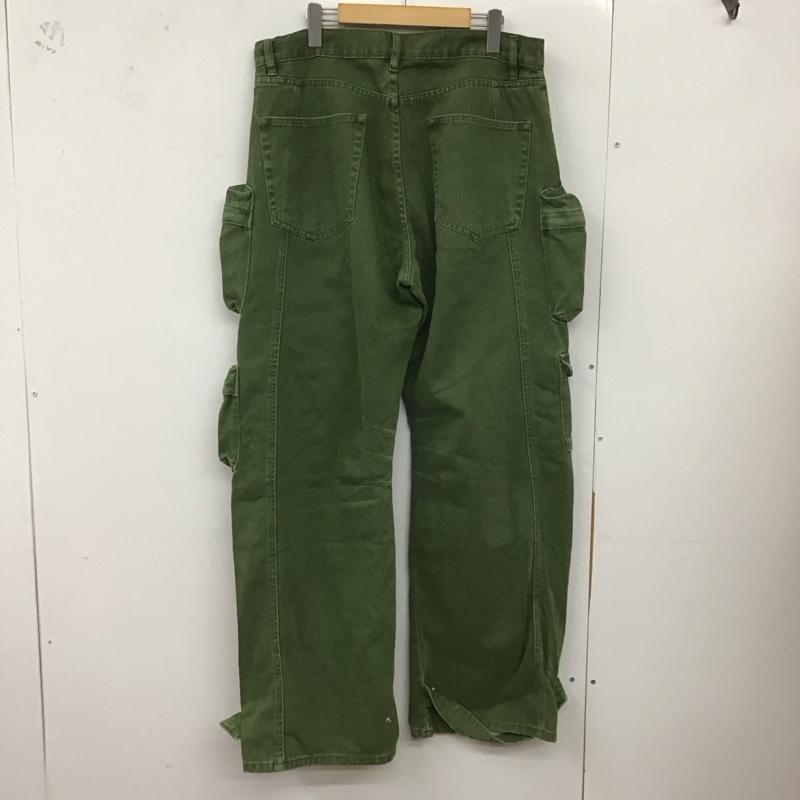 ザラ ZARA パンツ ワークパンツ、ペインターパンツ ワークパンツ ワイドパンツ カジュアルパンツ 無地 カーキ / カーキ /  メンズ USED 古着 中古 10127146