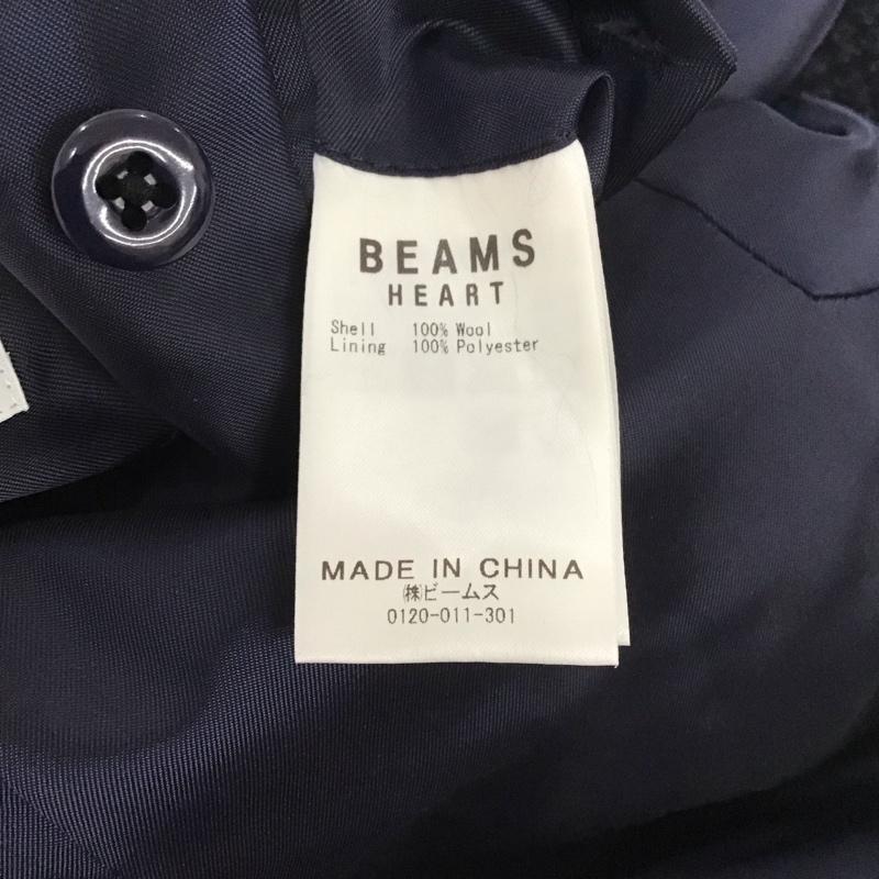 ビームス ハート BEAMS HEART ジャケット、上着 ジャケット、ブレザー 長袖ジャケット アウター 前ボタン カラージャケット XL チェック 紺 / ネイビー /  メンズ USED 古着 中古 10127147