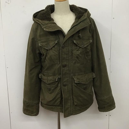 アバクロンビーアンドフィッチ ABERCROMBIE&FITCH ジャケット、上着 ジャケット、ブレザー ジップアップジャケット アウター ミリタリージャケット S 無地 カーキ / カーキ /  メンズ USED 古着 中古 10127153
