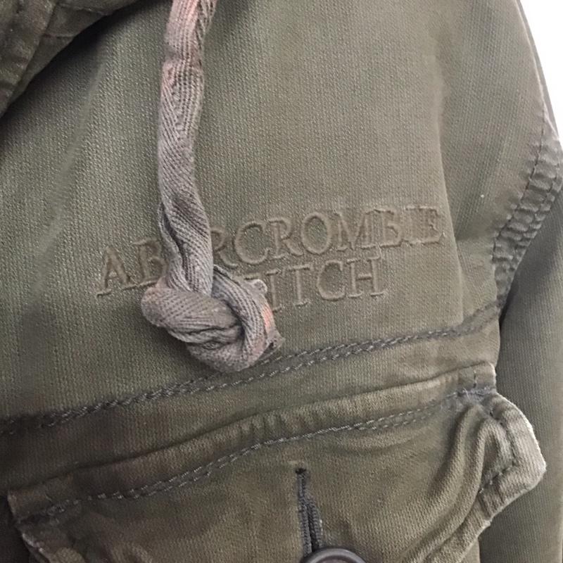 アバクロンビーアンドフィッチ ABERCROMBIE&FITCH ジャケット、上着 ジャケット、ブレザー ジップアップジャケット アウター ミリタリージャケット S 無地 カーキ / カーキ /  メンズ USED 古着 中古 10127153