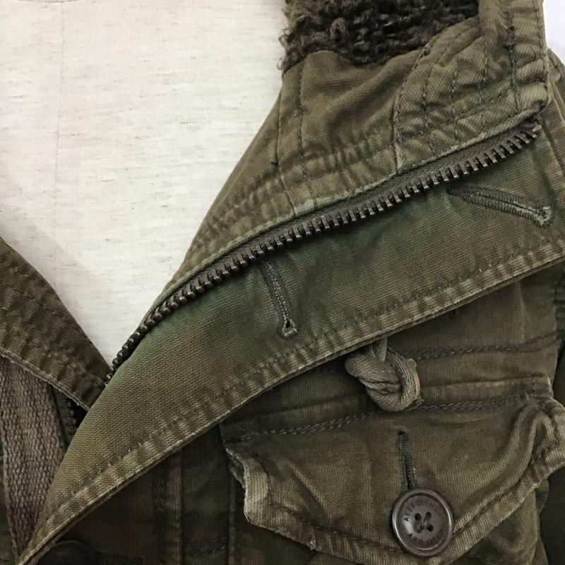 アバクロンビーアンドフィッチ ABERCROMBIE&FITCH ジャケット、上着 ジャケット、ブレザー ジップアップジャケット アウター ミリタリージャケット S 無地 カーキ / カーキ /  メンズ USED 古着 中古 10127153