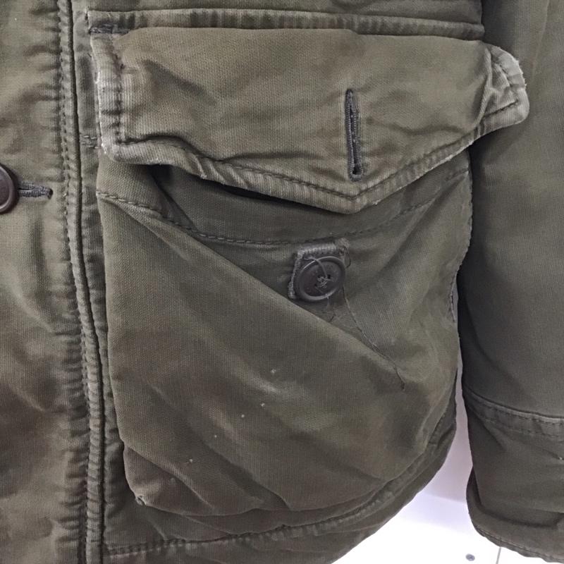 アバクロンビーアンドフィッチ ABERCROMBIE&FITCH ジャケット、上着 ジャケット、ブレザー ジップアップジャケット アウター ミリタリージャケット S 無地 カーキ / カーキ /  メンズ USED 古着 中古 10127153