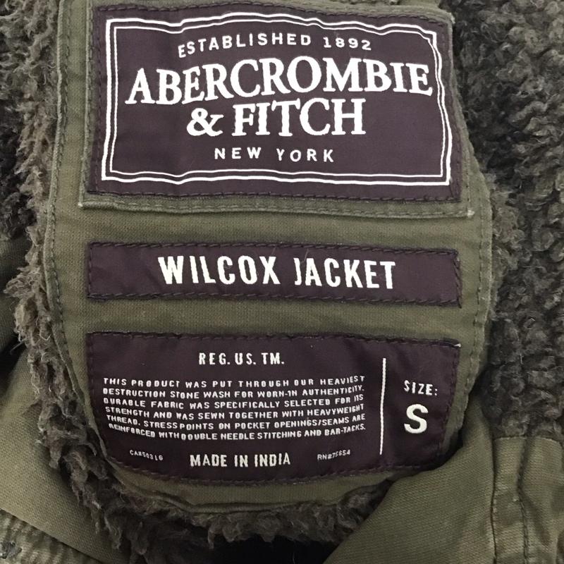 アバクロンビーアンドフィッチ ABERCROMBIE&FITCH ジャケット、上着 ジャケット、ブレザー ジップアップジャケット アウター ミリタリージャケット S 無地 カーキ / カーキ /  メンズ USED 古着 中古 10127153