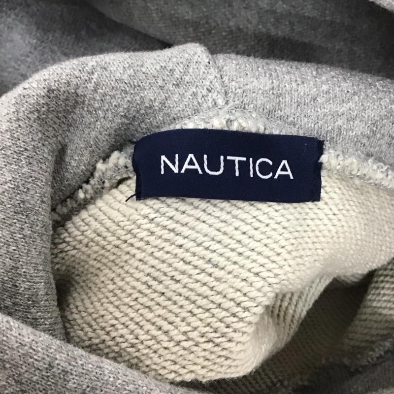 ノーティカ NAUTICA パーカー 長袖 長袖パーカー プルオーバーパーカー スウェット L ロゴ、文字 灰 / グレー /  メンズ USED 古着 中古 10127155