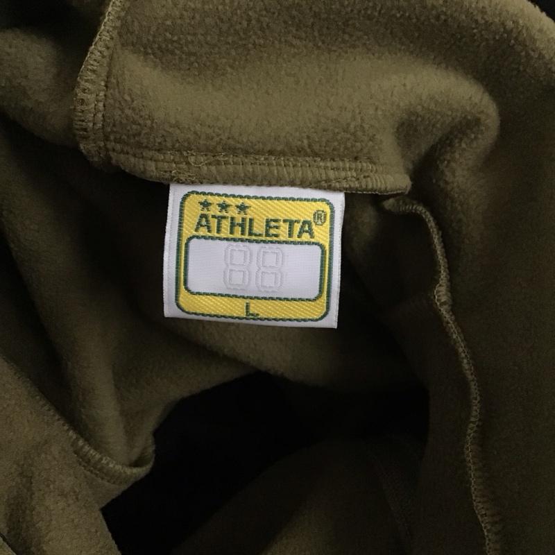 アスレタ ATHLETA パーカー 長袖 ジップアップパーカー 長袖パーカー カジュアルジャケット L ロゴ、文字 カーキ / カーキ /  メンズ USED 古着 中古 10127156