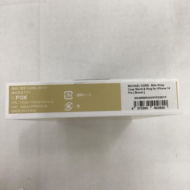 マイケルコース MICHAEL KORS ファッション小物 ファッション小物 MKSRBRWWPIP2261P iPhone 14 Pro iPhoneケース ベルト付 ロゴ、文字 茶 / ブラウン /  レディース USED 古着 中古 10127179