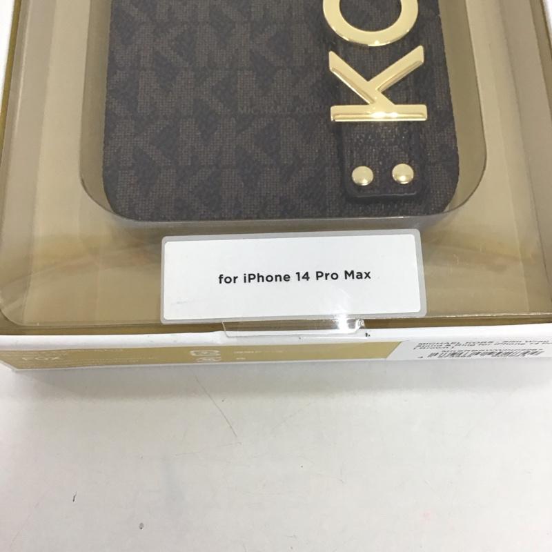 マイケルコース MICHAEL KORS ファッション小物 ファッション小物 MKSRBRWWPIP2267 iPhone 14 Pro MAX iPhoneケース ロゴ、文字 茶 / ブラウン /  レディース USED 古着 中古 10127181