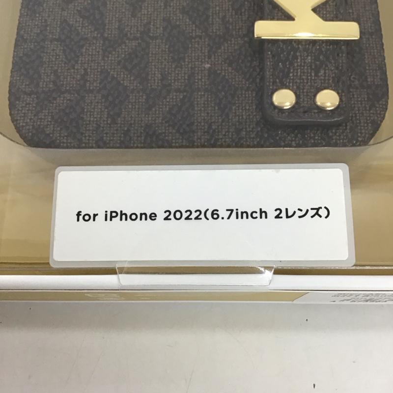 マイケルコース MICHAEL KORS ファッション小物 ファッション小物 MKSRBRWWPIP2261M Slim Wrap Case Stand & Ring for iPhone 14 Plus iPhoneケース ロゴ、文字 茶 / ブラウン /  レディース USED 古着 中古 10127185