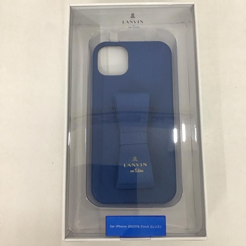 ランバン LANVIN ファッション小物 ファッション小物 LBNVYSRIP2261M iPhoneケース iPhone 14 Plusケース リボンバックケース 無地 青 / ブルー /  レディース USED 古着 中古 10127198