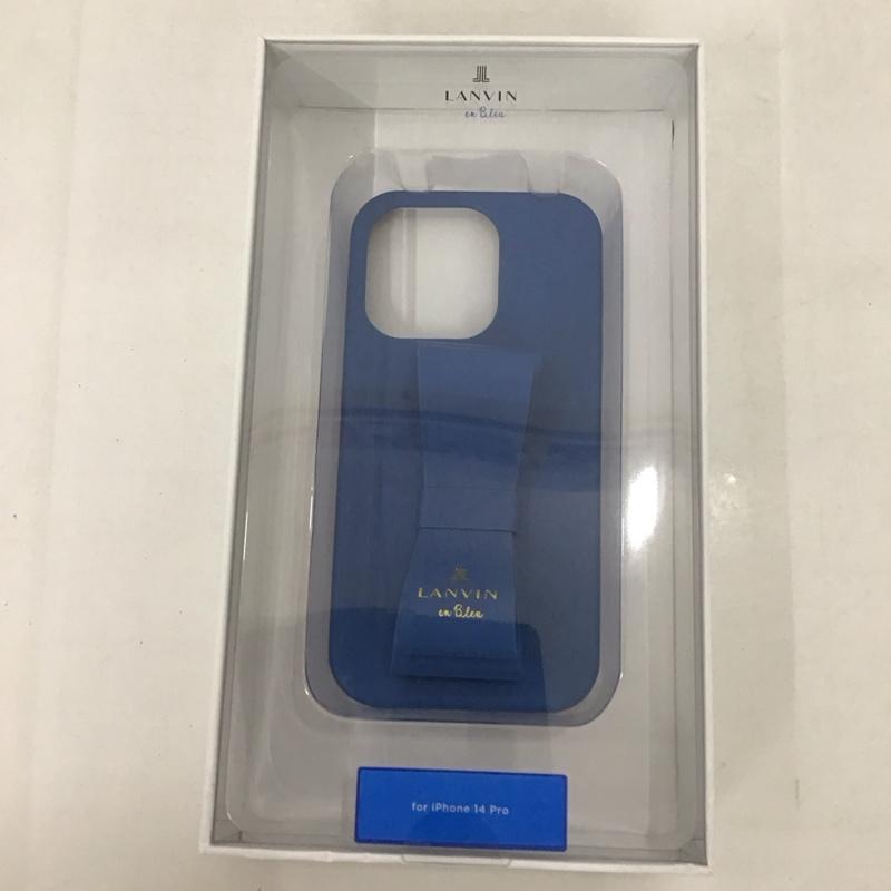 ランバン LANVIN ファッション小物 ファッション小物 LBNVYSRIP2261P iPhone 14 Proケース iPhoneケース リボンバックケース 無地 青 / ブルー /  レディース USED 古着 中古 10127207