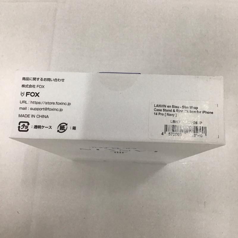 ランバン LANVIN ファッション小物 ファッション小物 LBNVYSRIP2261P iPhone 14 Proケース iPhoneケース リボンバックケース 無地 青 / ブルー /  レディース USED 古着 中古 10127210