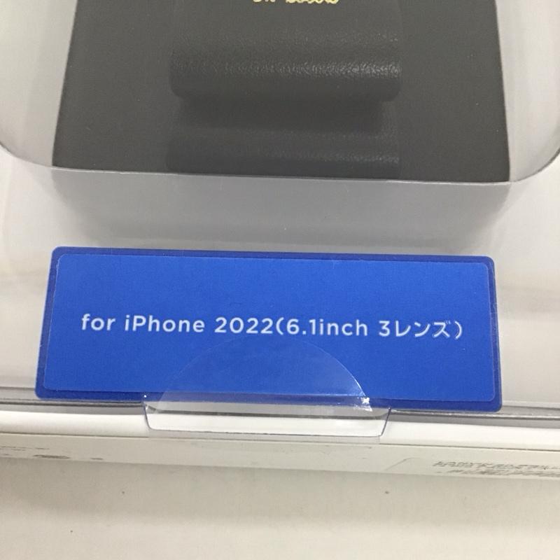 ランバン LANVIN ファッション小物 ファッション小物 LBBLKSRIP2261P iPhoneケース iPhone 14 Proケース 無地 黒 / ブラック /  レディース USED 古着 中古 10127216