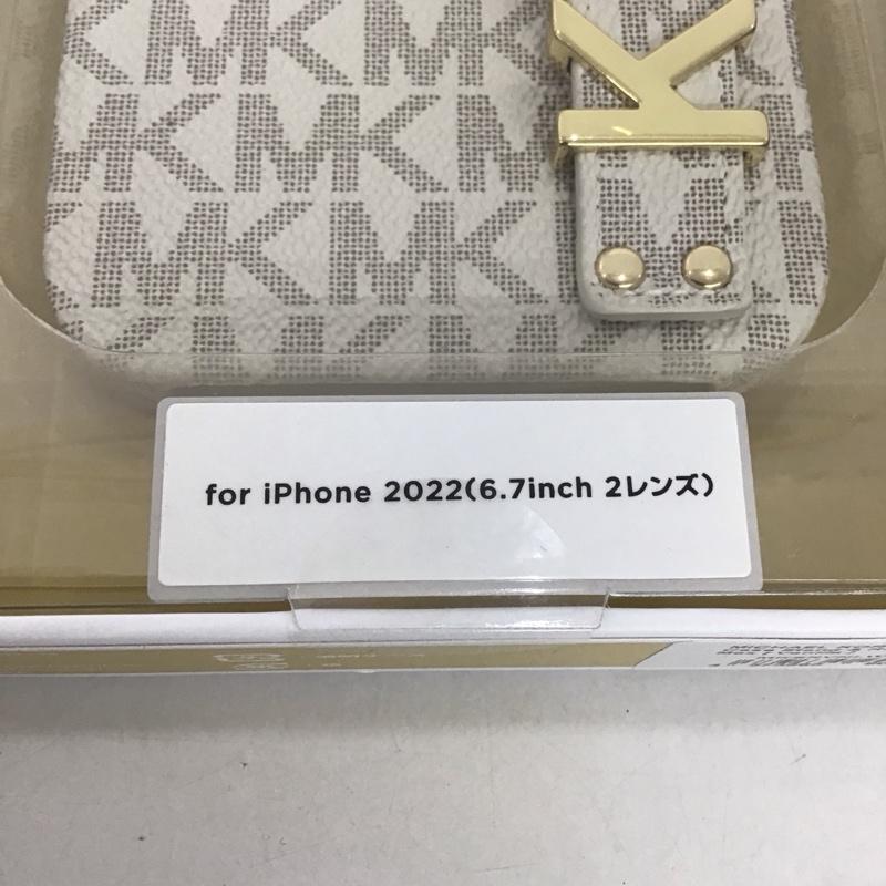 マイケルコース MICHAEL KORS ファッション小物 ファッション小物 MKSRVNLWPIP2261M iPhoneケース Slim Wrap Case Stand & Ring iPhone 14 Max ロゴ、文字 ベージュ / ベージュ /  レディース USED 古着 中古 10127232