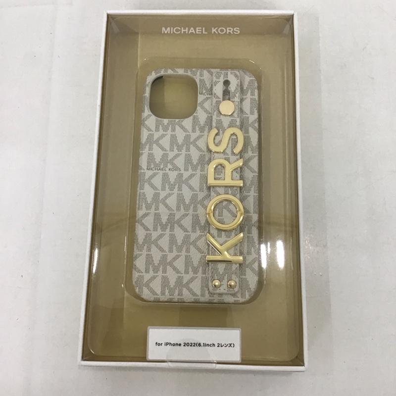 マイケルコース MICHAEL KORS ファッション小物 ファッション小物 MKSRVNLWPIP2261 Slim Wrap Case Stand & Ring iPhoneケース iPhone 14 ロゴ、文字 ベージュ / ベージュ /  レディース USED 古着 中古 10127235