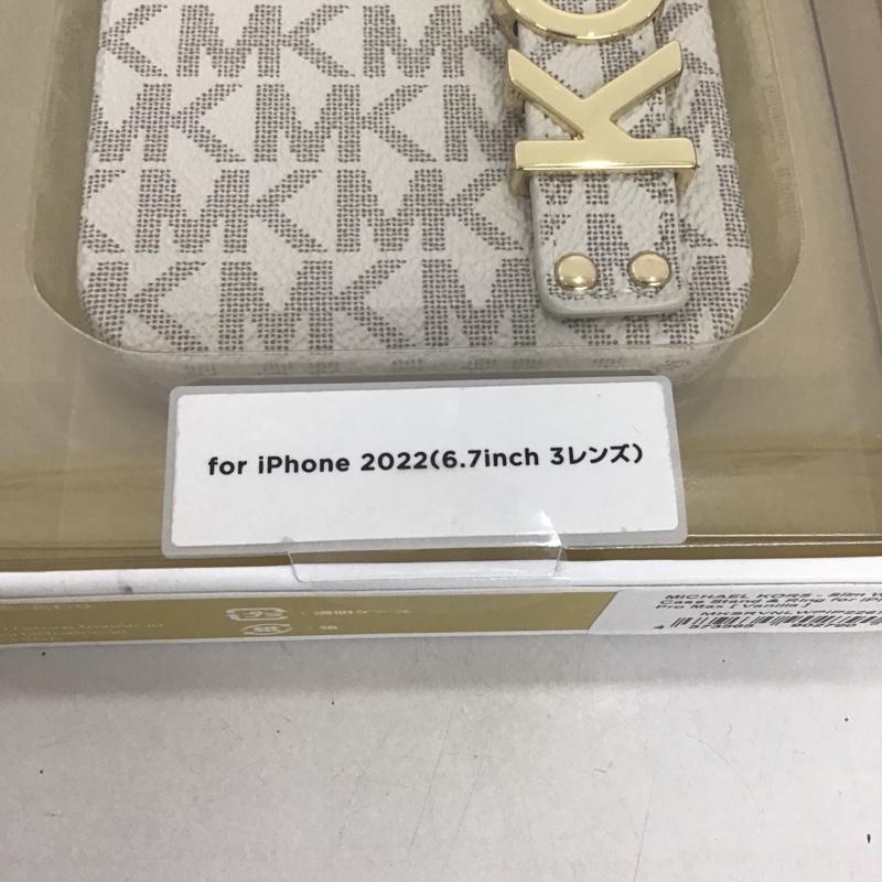 マイケルコース MICHAEL KORS ファッション小物 ファッション小物 MKSRVNLWPIP2267 iPhoneケース Slim Wrap Case Stand & Ring iPhone 14 Pro Max ロゴ、文字 ベージュ / ベージュ /  レディース USED 古着 中古 10127239