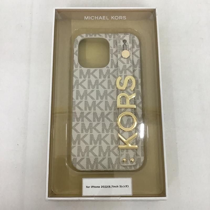 マイケルコース MICHAEL KORS ファッション小物 ファッション小物 MKSRVNLWPIP2267 iPhoneケース Slim Wrap Case Stand & Ring iPhone 14 Pro Max ロゴ、文字 ベージュ / ベージュ /  レディース USED 古着 中古 10127243