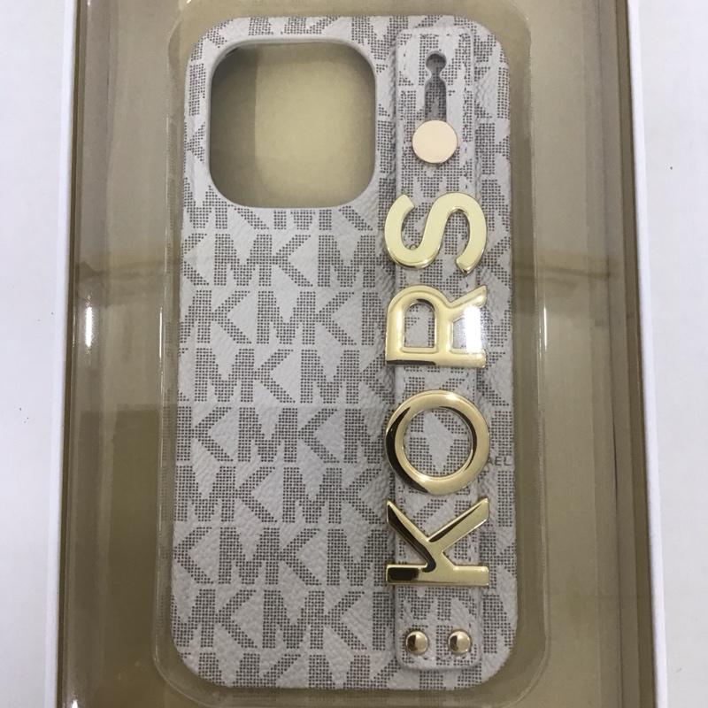 マイケルコース MICHAEL KORS ファッション小物 ファッション小物 MKSRVNLWPIP2261P iPhoneケース Slim Wrap Case Stand & Ring iPhone 14 Pro ロゴ、文字 ベージュ / ベージュ /  レディース USED 古着 中古 10127245