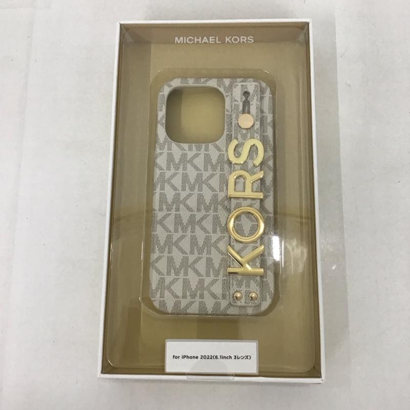 マイケルコース MICHAEL KORS ファッション小物 ファッション小物 MKSRVNLWPIP2261P iPhoneケース Slim Wrap Case Stand & Ring iPhone 14 Pro ロゴ、文字 ベージュ / ベージュ /  レディース USED 古着 中古 10127247