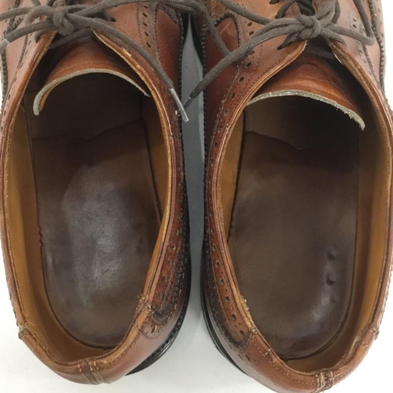 タウンクラフト TOWNCRAFT 革靴 革靴 ウイングチップシューズ 9 1/2 無地 茶 / ブラウン /  メンズ USED 古着 中古 10127255