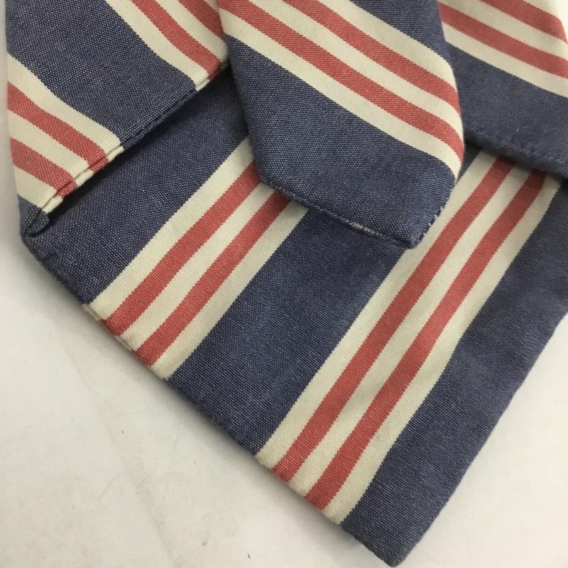 ヴィヴィアンウエストウッドマン Vivienne Westwood MAN ネクタイ ネクタイ ストライプ 紺 / ネイビー / X アイボリー / アイボリー / X 赤 / レッド /  メンズ USED 古着 中古 10127256
