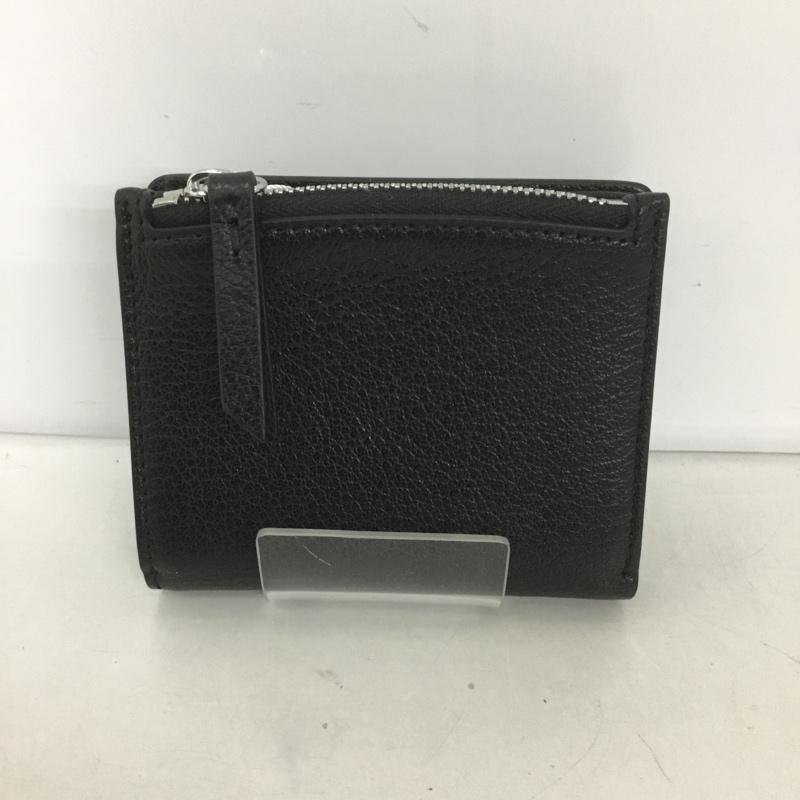 メゾン マルジェラ Maison Margiela 財布 二つ折り SA1UI0009 ゴートレザー 羊革 箱有 無地 黒 / ブラック /  メンズ USED 古着 中古 10127258