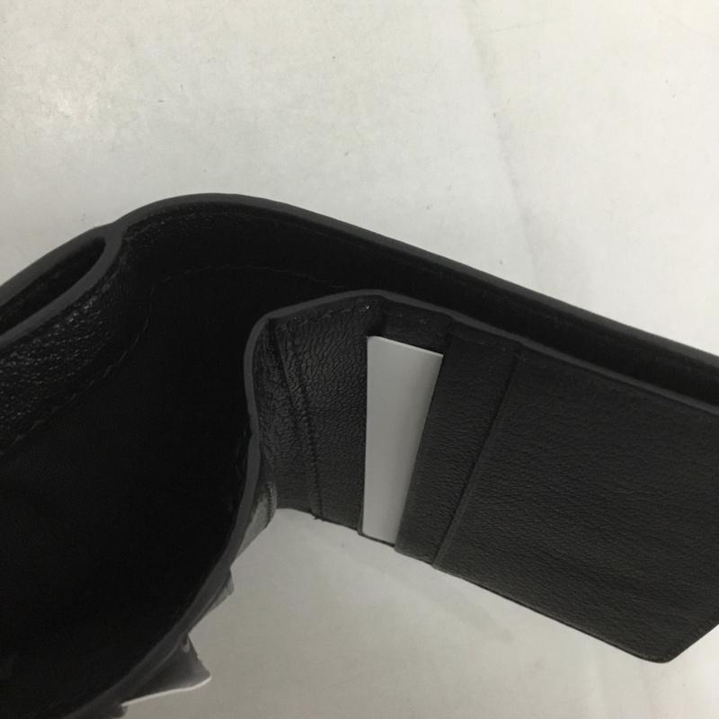 メゾン マルジェラ Maison Margiela 財布 二つ折り SA1UI0009 ゴートレザー 羊革 箱有 無地 黒 / ブラック /  メンズ USED 古着 中古 10127258