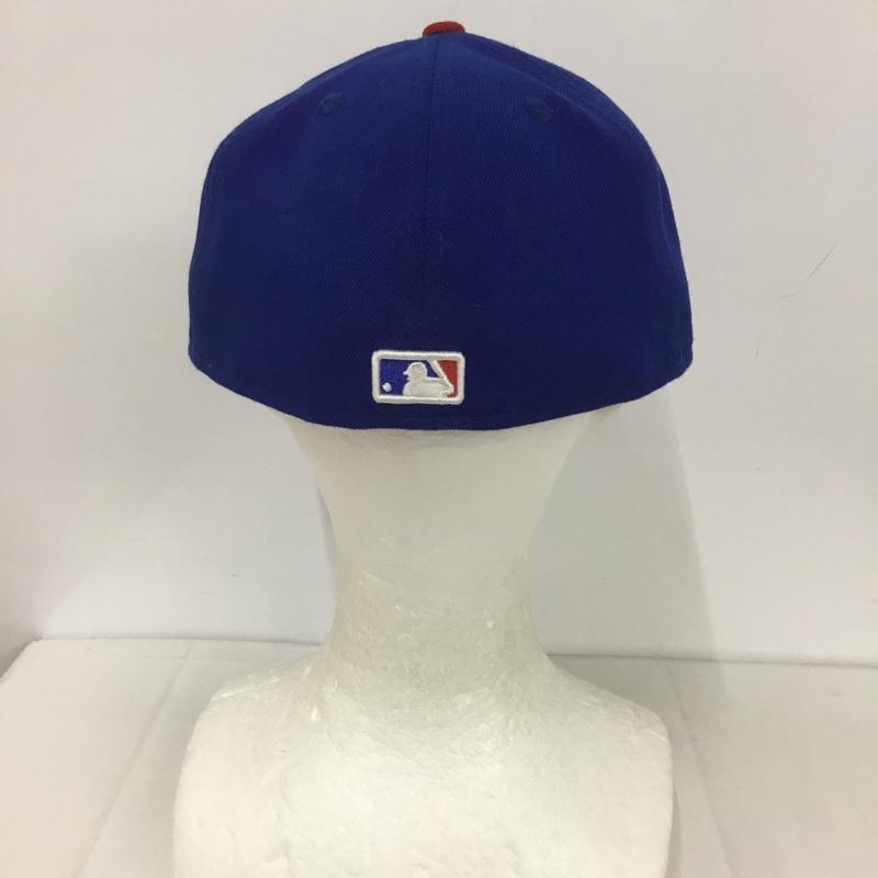 ニューエラ NEW ERA 帽子 キャップ 59FIFTY MLB CUBS カブス 57.7cm ロゴ、文字 青 / ブルー /  メンズ USED 古着 中古 10127259