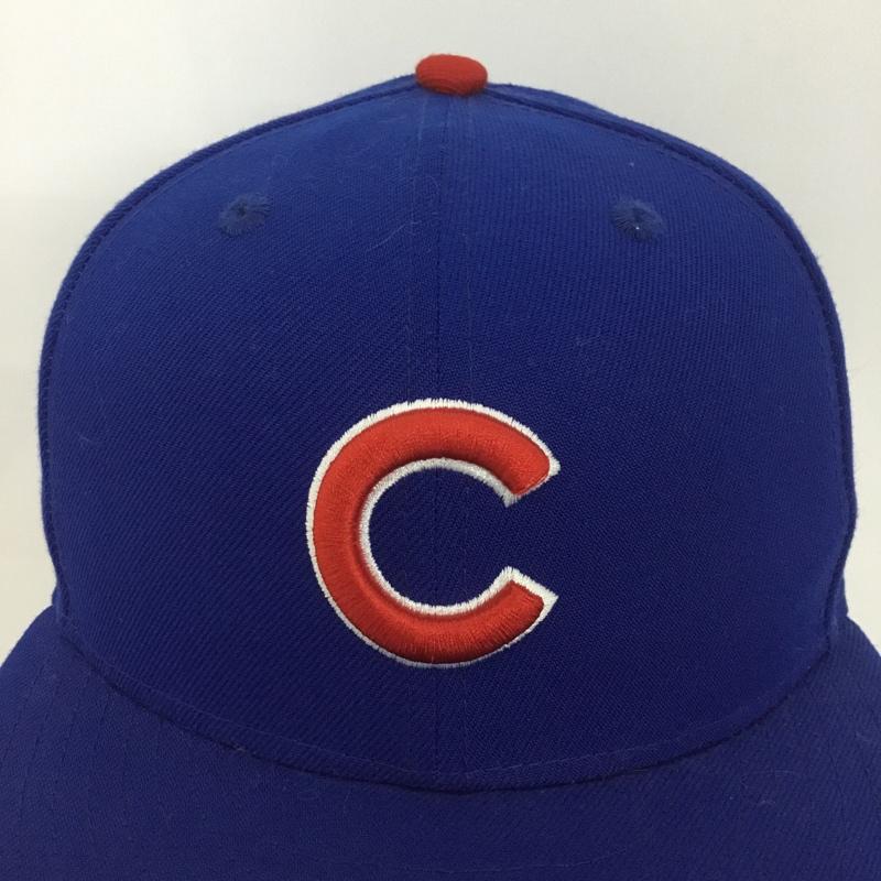 ニューエラ NEW ERA 帽子 キャップ 59FIFTY MLB CUBS カブス 57.7cm ロゴ、文字 青 / ブルー /  メンズ USED 古着 中古 10127259