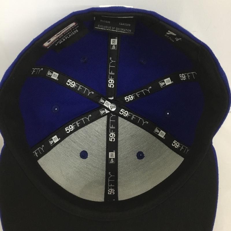 ニューエラ NEW ERA 帽子 キャップ 59FIFTY MLB CUBS カブス 57.7cm ロゴ、文字 青 / ブルー /  メンズ USED 古着 中古 10127259