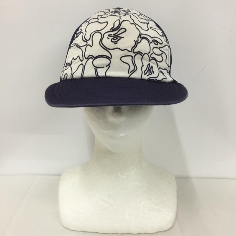 アベイシングエイプ A BATHING APE 帽子 キャップ メッシュキャップ  紺 / ネイビー /  メンズ USED 古着 中古 10127261