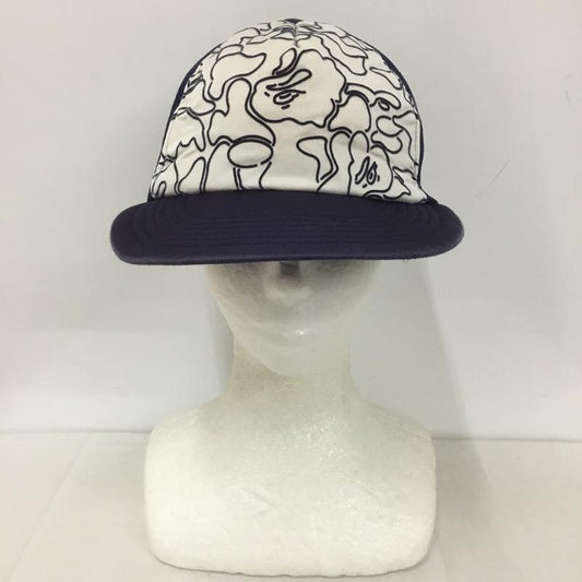 アベイシングエイプ A BATHING APE 帽子 キャップ メッシュキャップ  紺 / ネイビー /  メンズ USED 古着 中古 10127261