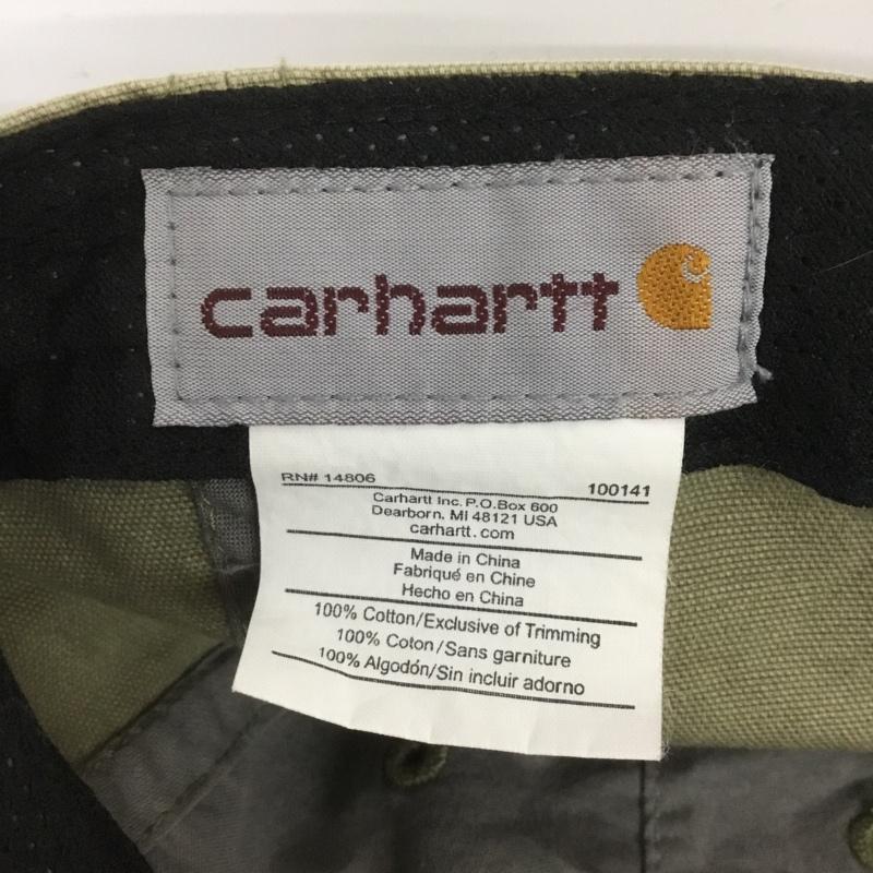 カーハート Carhartt 帽子 キャップ 100289 301 オデッサキャップ コットン ロゴ、文字 ベージュ / ベージュ /  メンズ USED 古着 中古 10127262