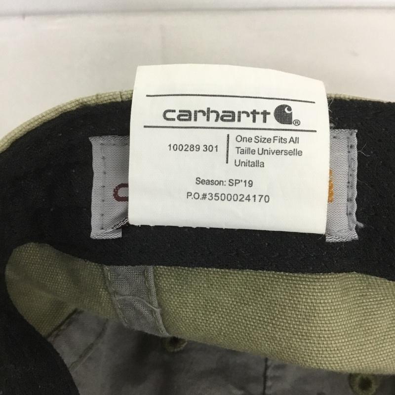 カーハート Carhartt 帽子 キャップ 100289 301 オデッサキャップ コットン ロゴ、文字 ベージュ / ベージュ /  メンズ USED 古着 中古 10127262