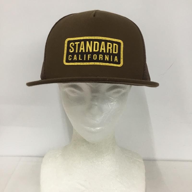 スタンダード カリフォルニア STANDARD CALIFORNIA 帽子 キャップ ボックスロゴ メッシュキャップ ロゴ、文字 茶 / ブラウン /  メンズ USED 古着 中古 10127264