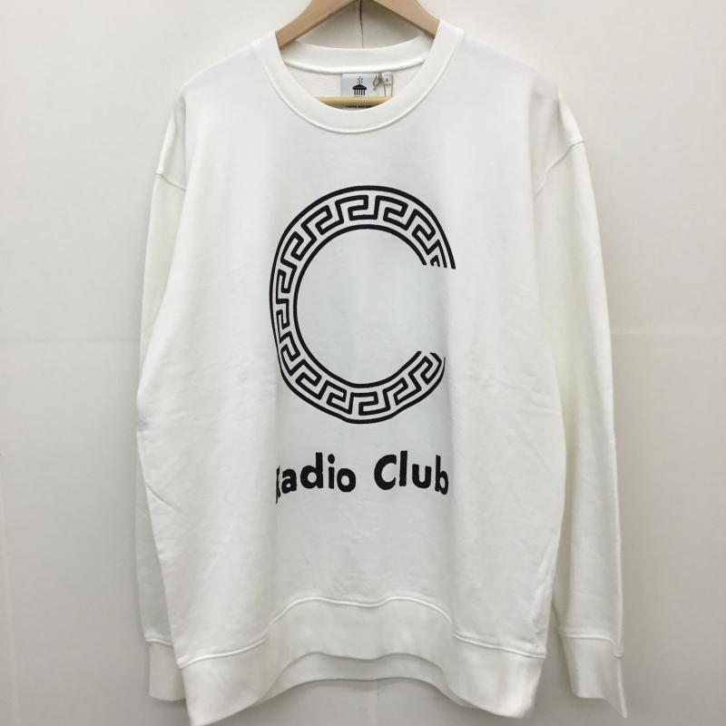 カーハート Carhartt トレーナー 長袖 PAM Radio Club Athens L ロゴ、文字 X プリント 白 / ホワイト /  メンズ USED 古着 中古 10127277
