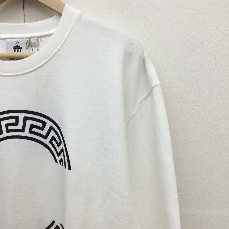 カーハート Carhartt トレーナー 長袖 PAM Radio Club Athens L ロゴ、文字 X プリント 白 / ホワイト /  メンズ USED 古着 中古 10127277
