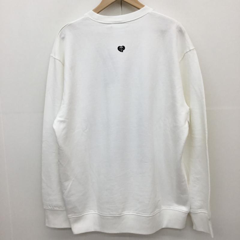 カーハート Carhartt トレーナー 長袖 PAM Radio Club Athens L ロゴ、文字 X プリント 白 / ホワイト /  メンズ USED 古着 中古 10127277