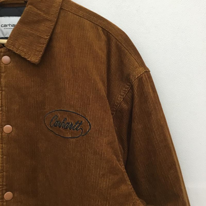 カーハート Carhartt ジャケット、上着 ジャンパー、ブルゾン RUGGED LETTERMANJACKET L ロゴ、文字 茶 / ブラウン /  メンズ USED 古着 中古 10127278