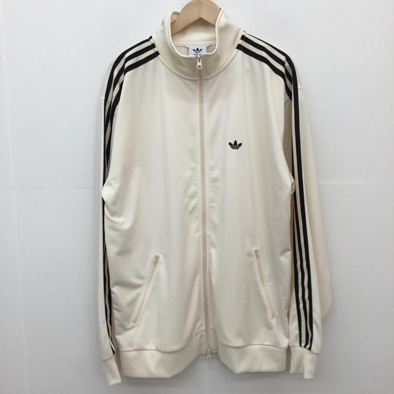 アディダス adidas ジャケット、上着 ジャケット、ブレザー ベッケンバウアー トラックジャケット IX6436 L ロゴ、文字 白 / ホワイト /  メンズ USED 古着 中古 10127280